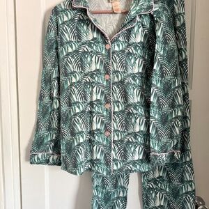 Bed Head Palms Pajama Set L